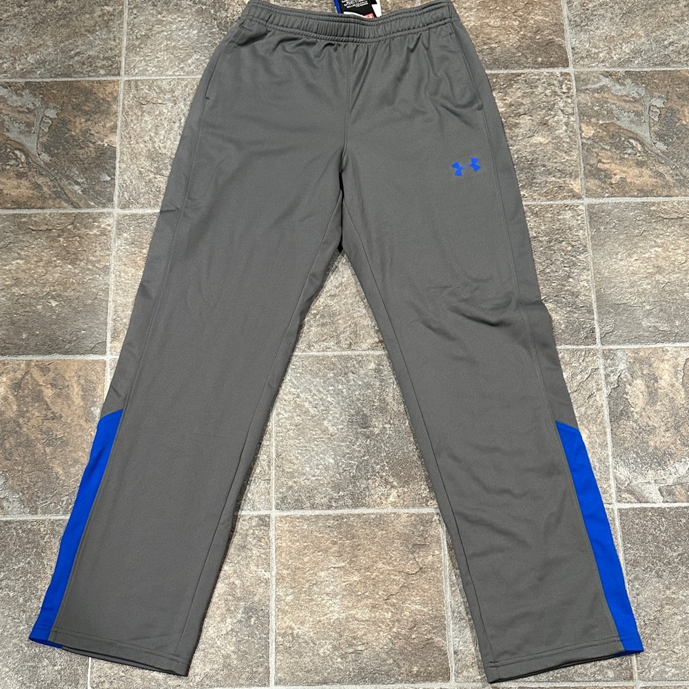 Under Armour youth Charcoal and Royal Blue Joggers